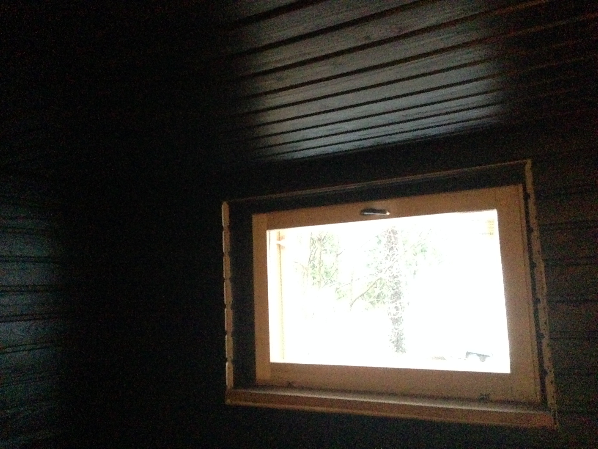 Saunan ikkunan maalaus